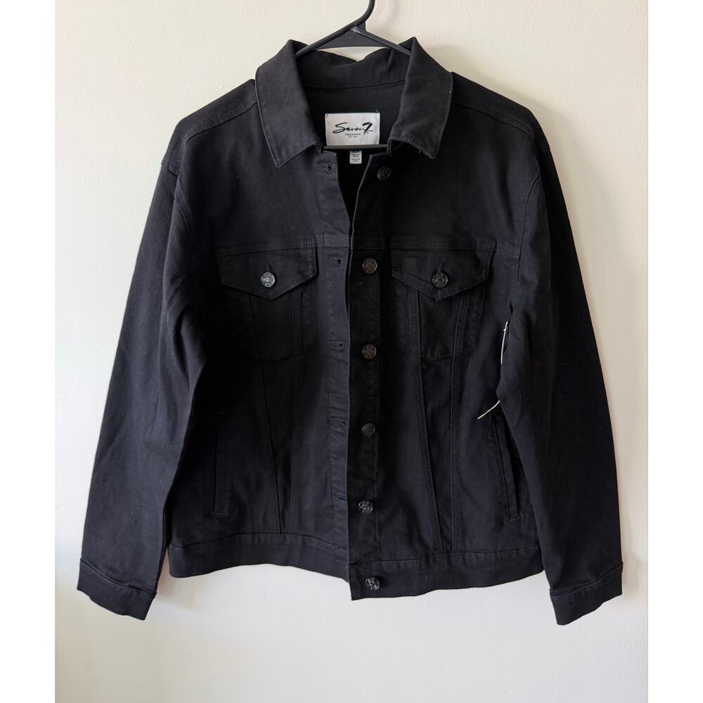 Seven7 Women’s Black Denim Jacket